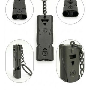 Silbato Supervivencia Metalico Llavero Edc Camping Potente