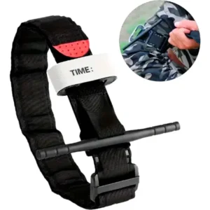 Torniquete Primeros Auxilio Botiquin Kit Curacion Emergencia Negro