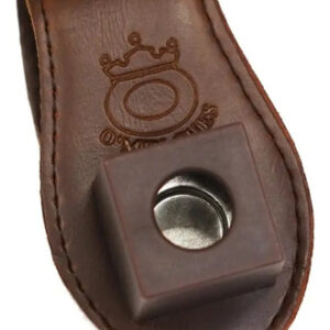Porta Tiza Pool Billar Magnetico Clip Para Cinturon Cuerina Marrón