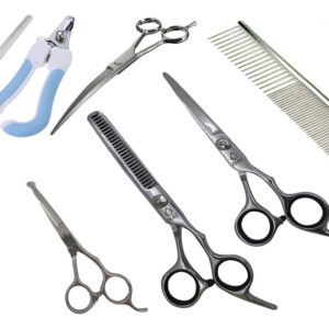 Kit De 4 Tijeras Curva Y Recta Y De Pulir Y Roma + Alicate