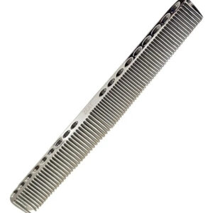 Peine De Corte De Aluminio Lucydan Anti-frizz Resistente Calor Plateado