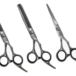 Kit 3 Tijeras  Peluquería Corte Navaja Entresacar Y Pulir 7