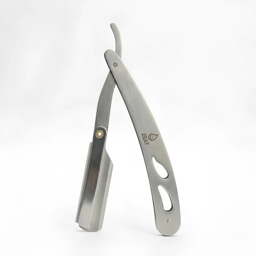 Navaja De Afeitar Zeat Acero Inoxidable Profesional Plateado