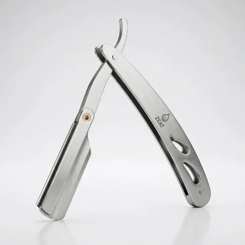 Navaja De Afeitar Zeat Acero Inoxidable Profesional Plateado - Image 6