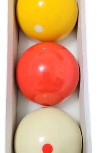 Juego De 3 Bolas De Billar  3 Colores Carambola Puntos Rojos