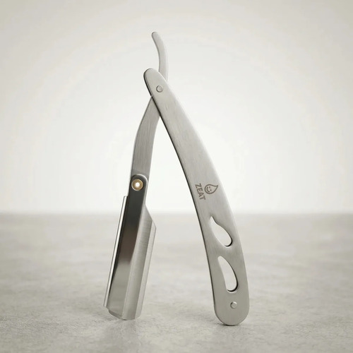 Navaja De Afeitar Zeat Acero Inoxidable Profesional Plateado - Image 10
