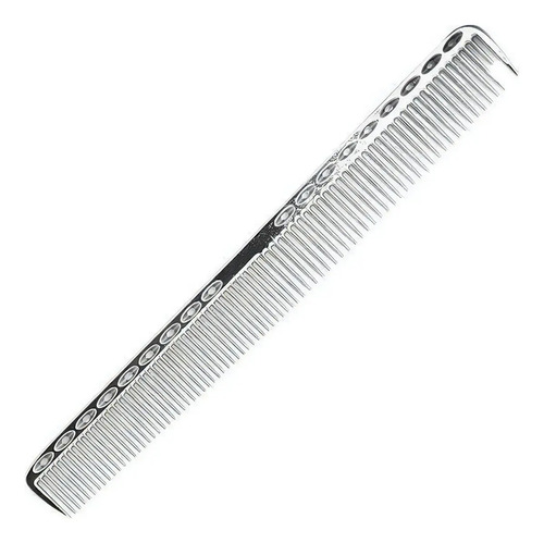 Peine De Corte De Aluminio Lucydan Anti-frizz Resistente Calor Plateado