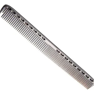 Peine De Corte De Aluminio Lucydan Anti-frizz Resistente Calor Plateado