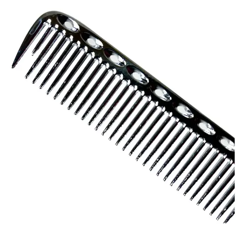 Peine De Corte De Aluminio Lucydan Anti-frizz Resistente Calor Plateado - Image 3