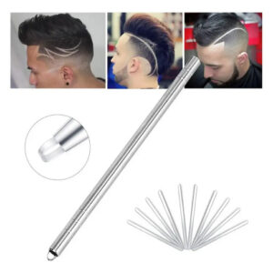 Navaja Lapiz Razor Pen Peluqueria Ó Barberia Dibujos Color Plateado