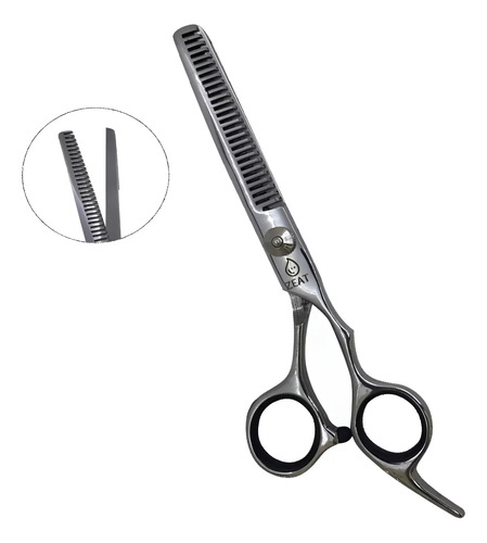 Tijera Peluqueria Zeat Pulir 18 Cm Acero Inoxidable Diestro Plateado