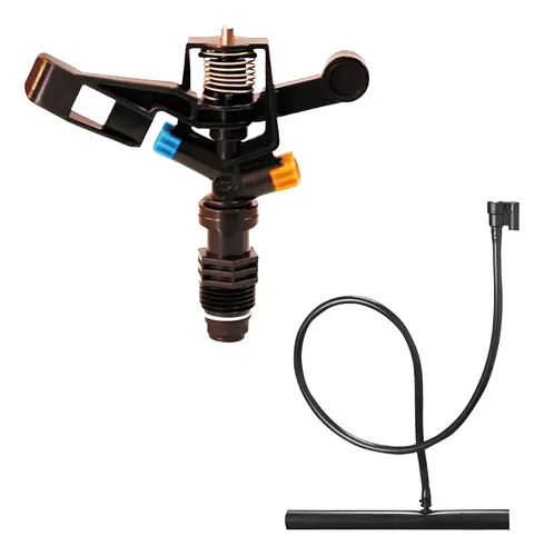 Aspersor Riego Giratorio Agricola 1/2 Doble Boquilla 12 Mts!