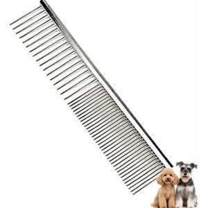 Peine Acero Inoxidable 19 Cm Peluquería Canina Profesional Plateado
