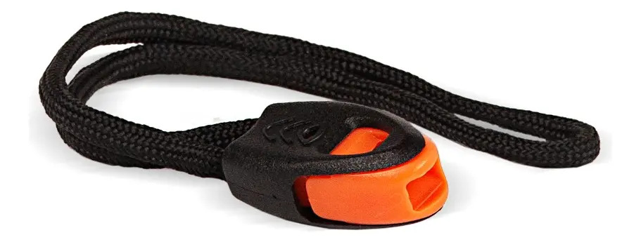 Silbato De Emergencia Natway Color Negro/naranja