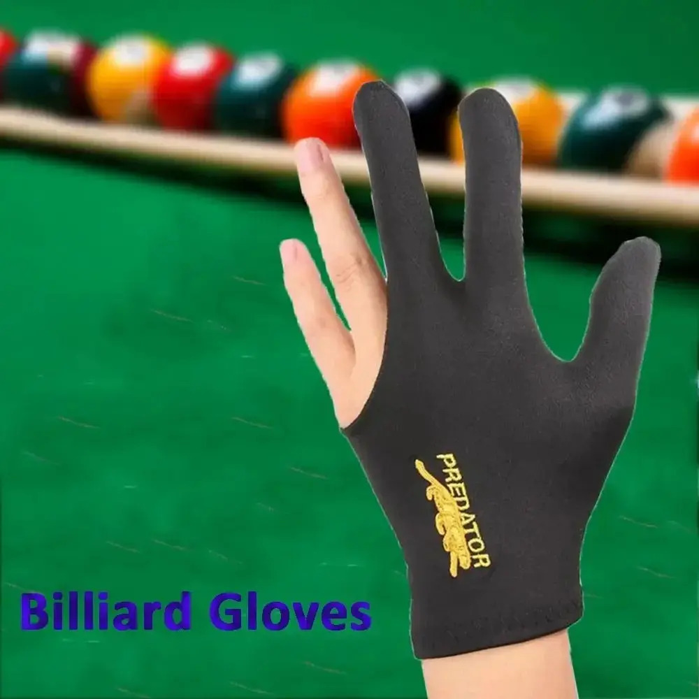 Guante De 3 Dedos Para Pool O Billar Calidad Premium Negro - Image 4